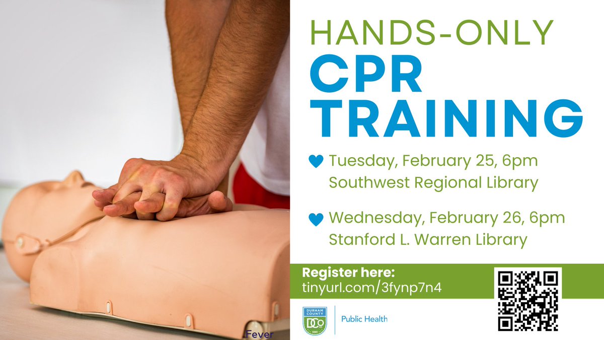 In honor of #AmericanHeartMonth, join us for a free, hands-only CPR training session! In this interactive workshop, you’ll learn to perform CPR without the need for mouth-to-mouth contact, a skill that can save lives during cardiac emergencies. Register: forms.office.com/pages/response…