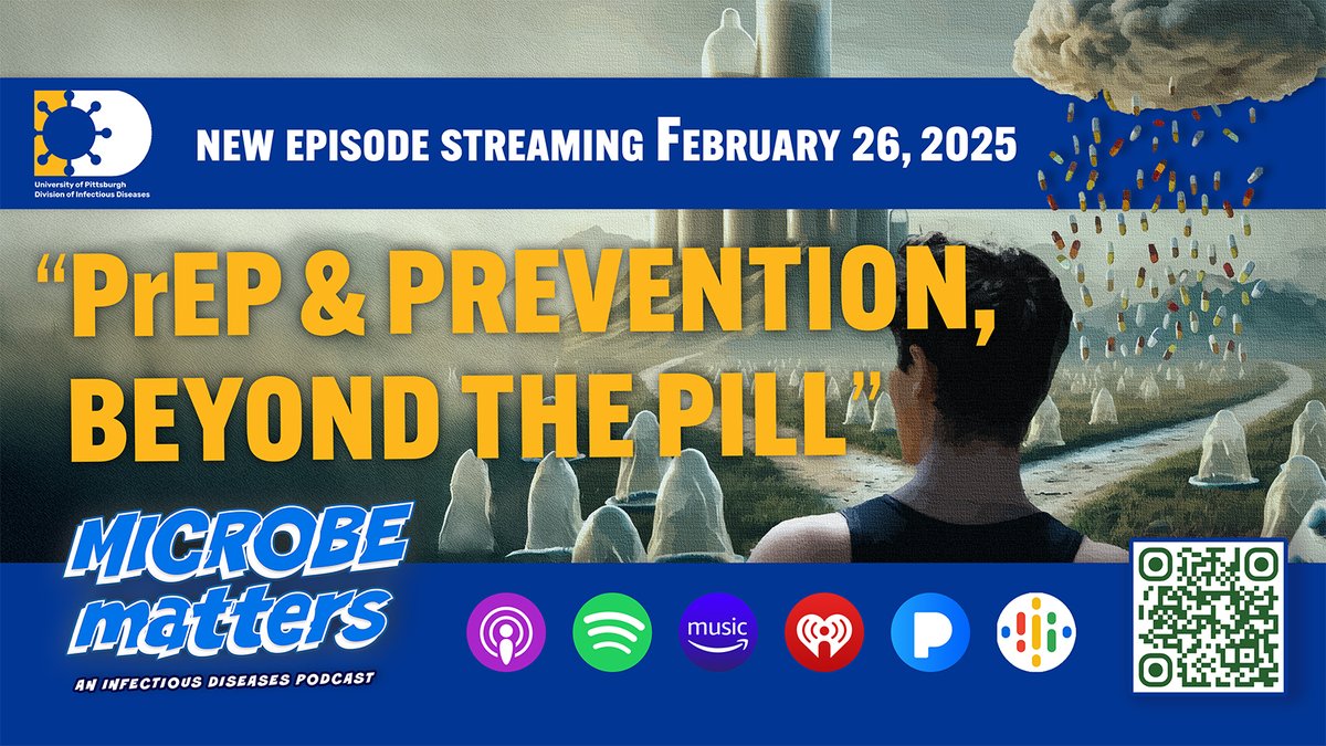 ID Pitt Stop (@idpittstop) on Twitter photo 🎙️ Breaking Down Barriers in HIV Prevention!
Season 3 of #MicrobeMatters concludes with a  discussion featuring Dr. Urvi Parikh. This episode dives into how #PrEP is reshaping #HIV treatment & prevention strategies. 🎧 Tune in now wherever you listen to podcasts! #IDPittStop 🎙️ Breaking Down Barriers in HIV Prevention!
Season 3 of #MicrobeMatters concludes with a  discussion featuring Dr. Urvi Parikh. This episode dives into how #PrEP is reshaping #HIV treatment & prevention strategies. 🎧 Tune in now wherever you listen to podcasts! #IDPittStop