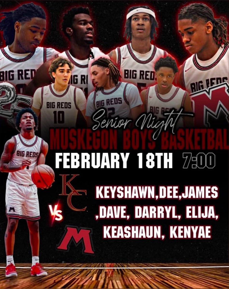 Senior Night! Tonight It’s About You Guys We Love Each And Every One! 

#BigReds