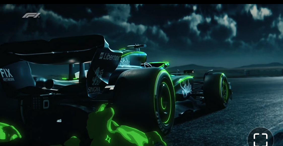 NoorAlmuzaffar's tweet photo. WAAAAIT the Duolingo owl reincarnated as the 2025 Season Sauber car???? 🤯🤯🫢 
#F175 https://t.co/Il5M23DVQ9