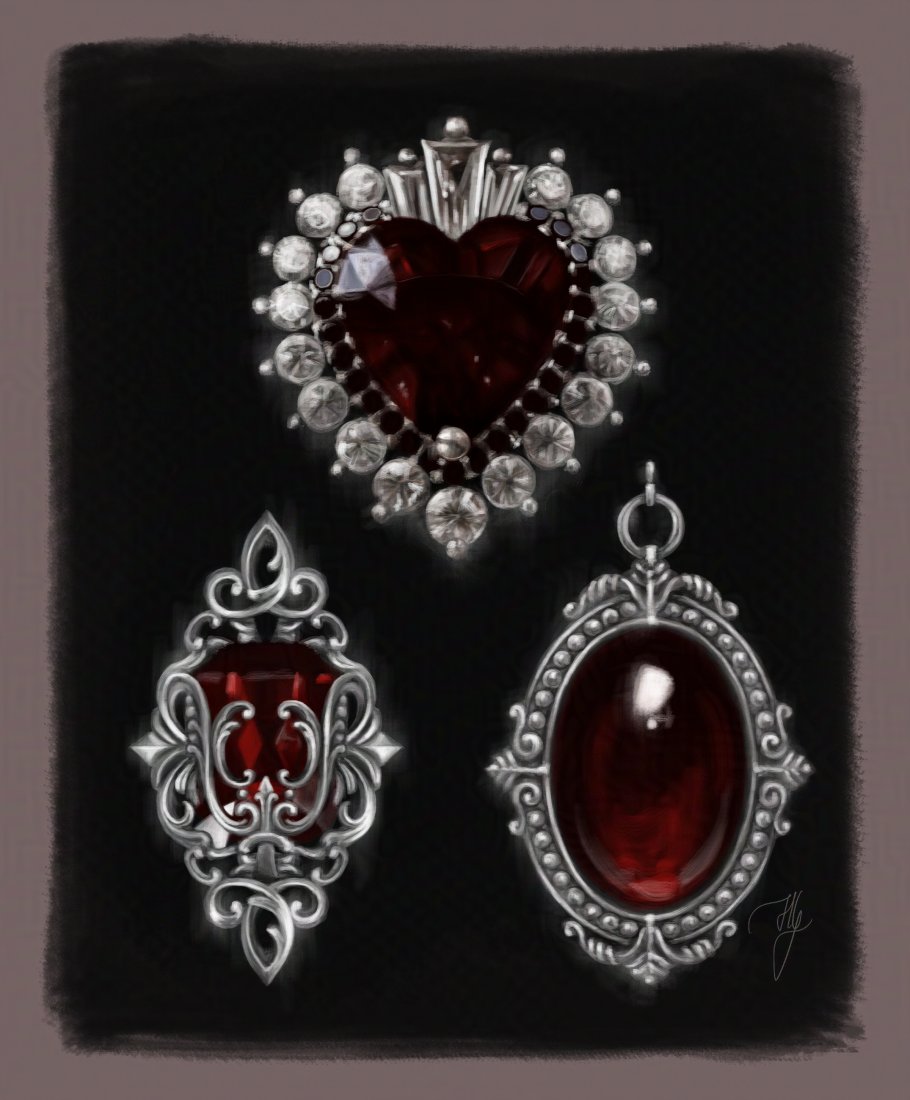 [painting studies]
More jewelry paintings 🖤