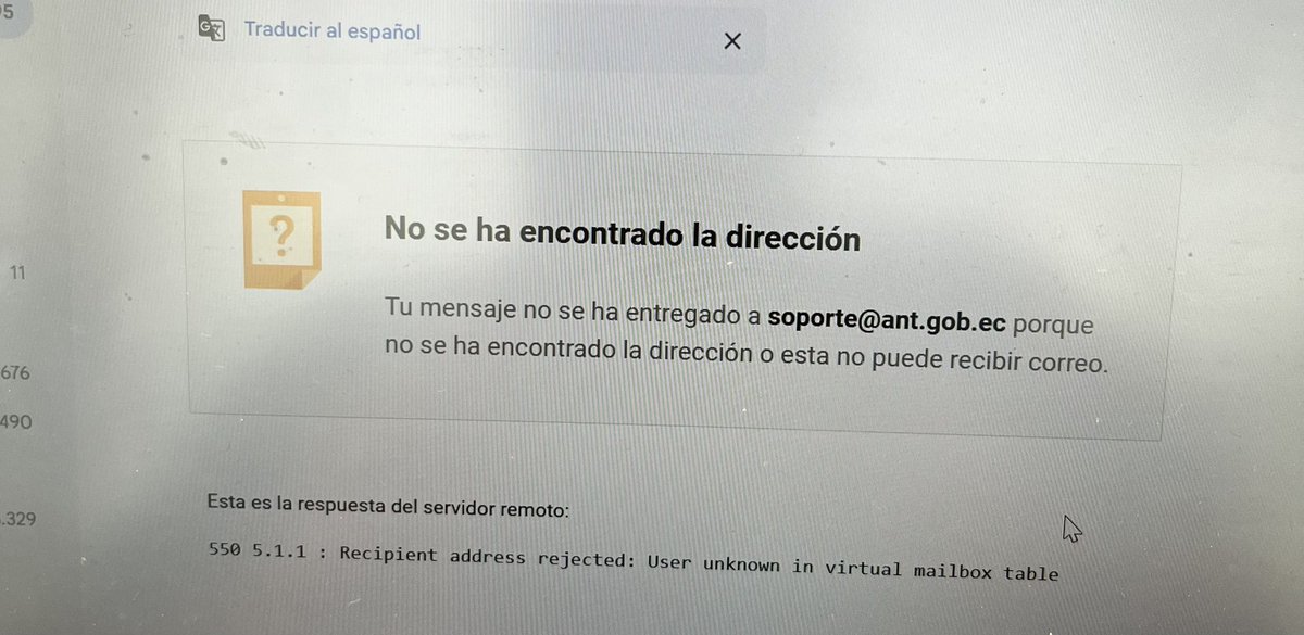 LindsayDaniela's tweet photo. @ANT_ECUADOR por favor revisar la página de sistemas de turno virtual. No puedo avanzar porque en tipo de licencia sale vacío #ant #antEcuador intenté notificarlo al correo que detallan pero me retorna el mensaje como si el correo no existiera soporte@ant.gob.ec https://t.co/LXf1yxYQhn