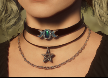 deathlysallows's tweet photo. Any suggestions for these chokers?👀 #hogwartslegacy #creatorkit #mod https://t.co/ryQxYkyfdI