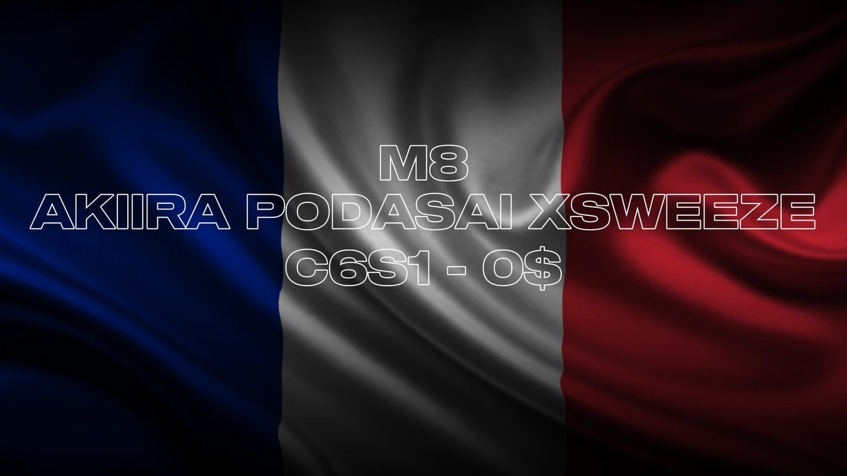 PLCompReport1's tweet photo. French trio of Akiira Podasai and Xsweeze
end their season on 0$.
Is this the worst season someone ever had while being considered one of the best from their country 🤔
#M8WIN or #M8LOSS? https://t.co/ovmm6rdgjx