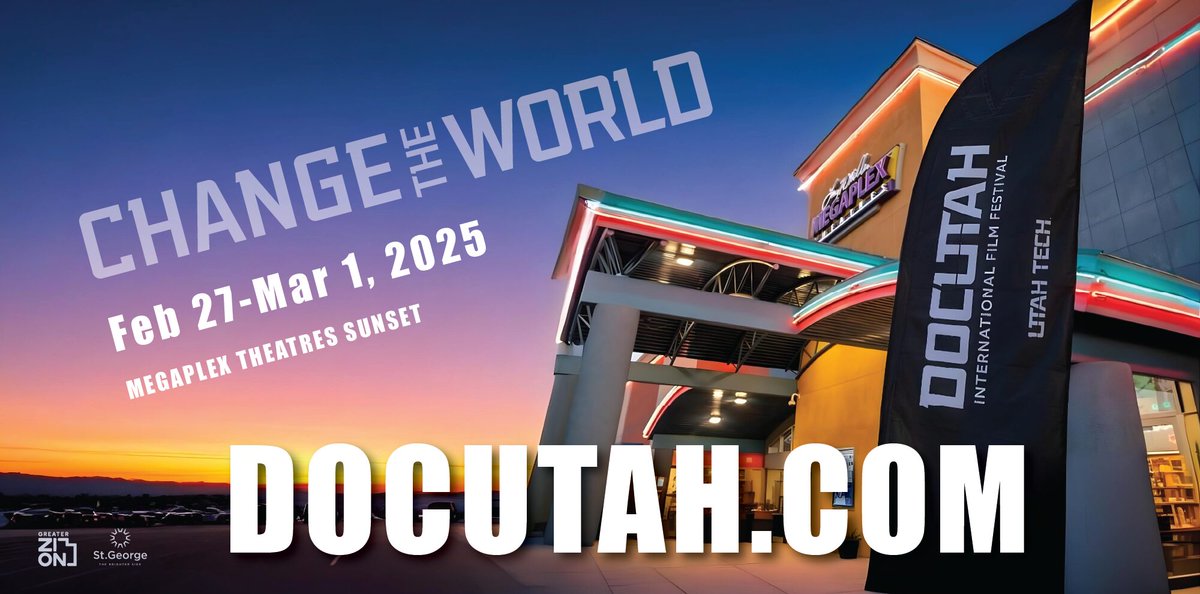 SUindependent's tweet image. Changing The World Through DOCUTAH 2025

February 27 through March 1, 2025 - Have you ever had the experience of watching a film or video and becoming overwhelmed by its message? #DocUtah #filmfestival #UtahTechUniversity #UTU
suindependent.com/changing-the-w…