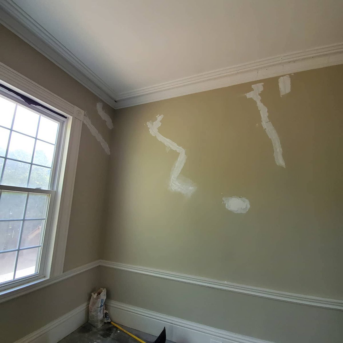 JSADLLC's tweet image. Crack remediations completed on the Rockwell house.