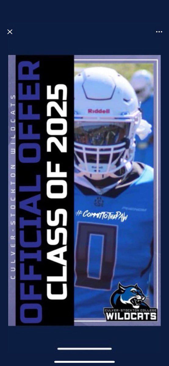 Roman Grayson (@roman_grayson2) on Twitter photo #AGTG. After a great conversation with <a href="/Coach_Frink/">Nick Frink</a> I am blessed to receive an offer from <a href="/CSCwildcatsFB/">Culver Football</a>❤️ #AGTG. After a great conversation with <a href="/Coach_Frink/">Nick Frink</a> I am blessed to receive an offer from <a href="/CSCwildcatsFB/">Culver Football</a>❤️