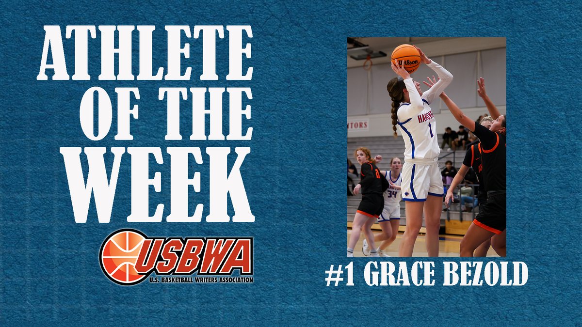 Grace Bezold named the USBWA DIII Women's Basketball National Athlete of the Week!