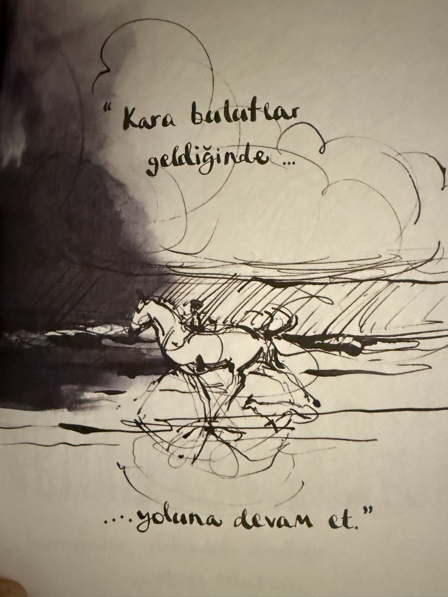 “Kara bulutlar geldiğinde, yoluna devam et…”
 #charliemackesy 
#cocuktilkiveat
#okumakiyilestirir