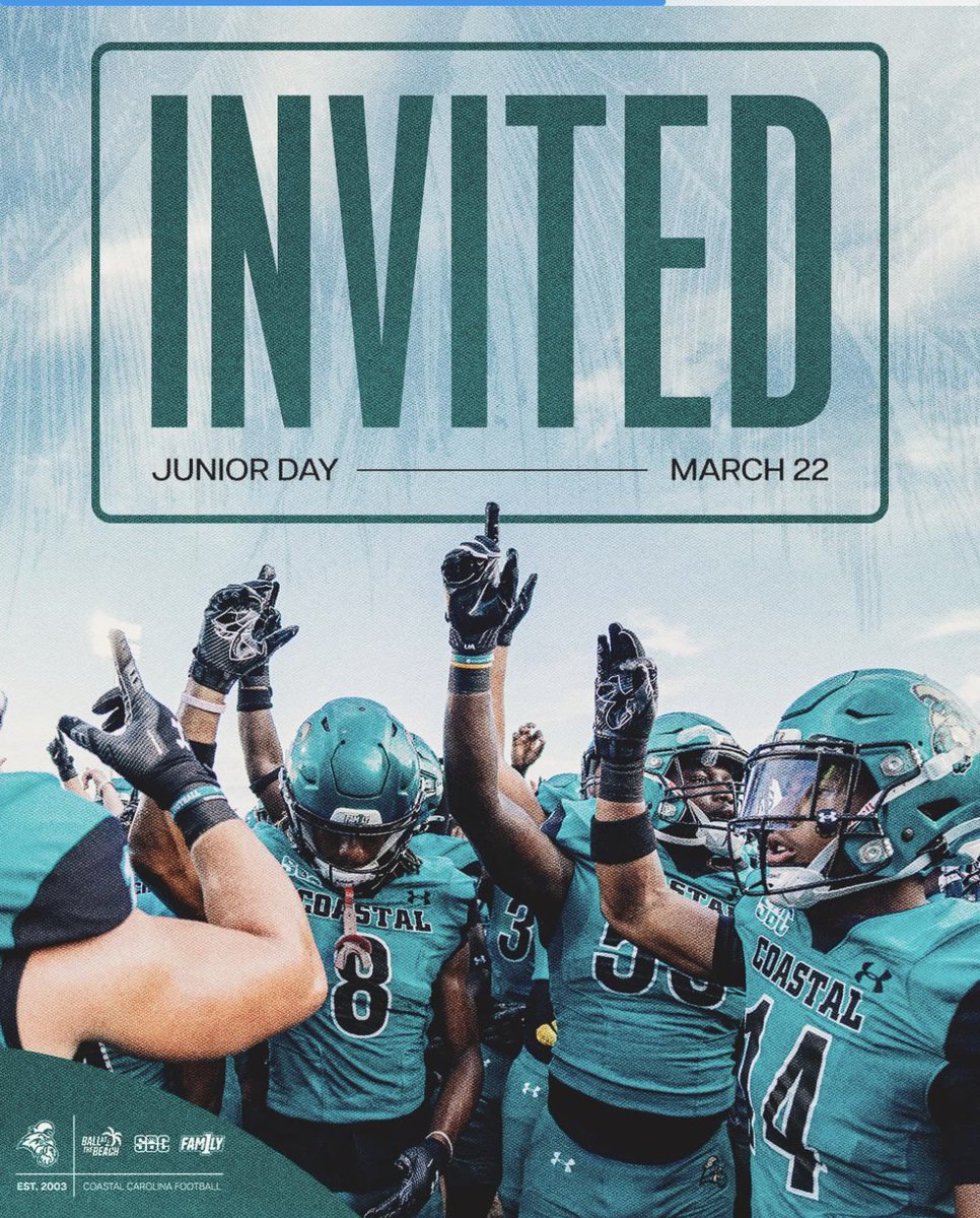 Caiden (@caiden_lee54) on Twitter photo I’ll be attending <a href="/CoastalFootball/">Coastal Football</a> Junior Day on March 22nd! #BallAtTheBeach #ChantsUp
<a href="/DylanClarkPCHS/">Dylan Clark</a> <a href="/Nick_Rev_Lee/">Nicholas Lee</a> <a href="/PCHSBULLSFB/">Parrish Community High School Bulls FB</a> <a href="/CoachPost70/">Frank Post</a> <a href="/Sam_Tschida67/">Sam Tschida</a> <a href="/CoachMcNear/">Kody McNear</a> <a href="/CoachB_PCHS/">Coach Bailey</a> <a href="/KyleWSteinhoff/">Kyle Steinhoff</a> I’ll be attending <a href="/CoastalFootball/">Coastal Football</a> Junior Day on March 22nd! #BallAtTheBeach #ChantsUp
<a href="/DylanClarkPCHS/">Dylan Clark</a> <a href="/Nick_Rev_Lee/">Nicholas Lee</a> <a href="/PCHSBULLSFB/">Parrish Community High School Bulls FB</a> <a href="/CoachPost70/">Frank Post</a> <a href="/Sam_Tschida67/">Sam Tschida</a> <a href="/CoachMcNear/">Kody McNear</a> <a href="/CoachB_PCHS/">Coach Bailey</a> <a href="/KyleWSteinhoff/">Kyle Steinhoff</a>