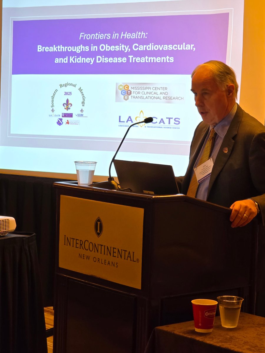 LA CaTS Center IDeA-CTR (@lacatscenter) on Twitter photo IDeA-CTR collaboration at the <a href="/ssciweb/">SSCI: Southern Society for Clinical Investigation</a> 2025 Southern Regional Meeting! @LACaTS & <a href="/UMMC_MCCTR/">MS Center for Clinical and Translational Research</a> joined strengths & hosted a symposium focused on the hot topic of obesity treatments & chronic disease. @NIGMS #IDeACTR #translationalTuesday #obesitytreatments #research IDeA-CTR collaboration at the <a href="/ssciweb/">SSCI: Southern Society for Clinical Investigation</a> 2025 Southern Regional Meeting! @LACaTS & <a href="/UMMC_MCCTR/">MS Center for Clinical and Translational Research</a> joined strengths & hosted a symposium focused on the hot topic of obesity treatments & chronic disease. @NIGMS #IDeACTR #translationalTuesday #obesitytreatments #research