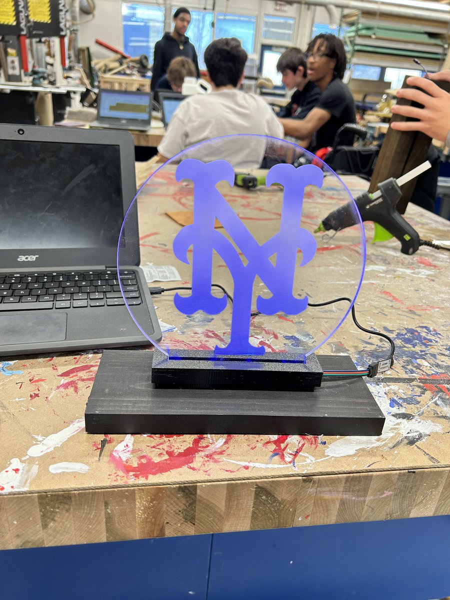 Few more edge lit signs with wooden bases 
#teched