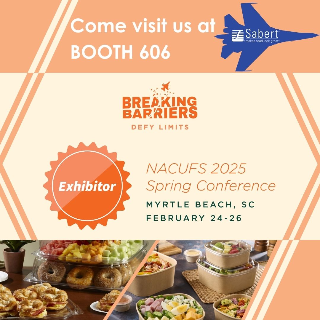 Heading NACUFS Spring Conference 2025 in Myrtle Beach? Join us at booth 606 to see how we are helping campus dining services create better experiences while protecting our planet.#NACUFS2025 #DefyLimits