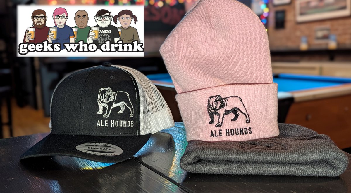 thealehouse1034's tweet photo. Wednesday night at @GeeksWhoDrink, we're giving away new Ale House gear. Snow is a comin', so you could use a winter hat! Trivia starts 8pm!
11th & Willow
#Hoboken 🍺🍷🍸🥃
#dogfriendly🐶 #freepool🎱 #shuffleboard🥏#darts🎯#popcorn🍿#trivianight🤔 #BAR💡 https://t.co/YkW4uSrXrI