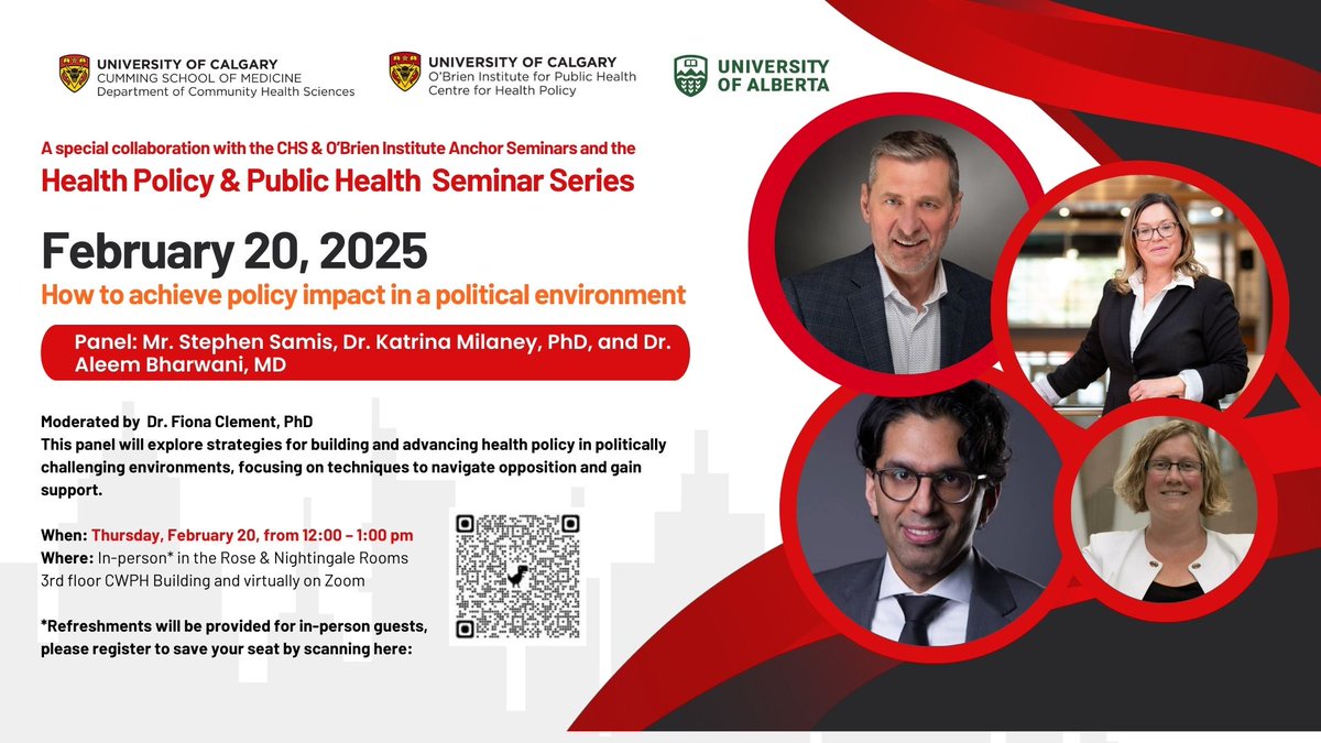 The Centre for Health Policy (@ucalgary_chp) on Twitter photo Our 5th seminar in the HP&PH series is a collab with <a href="/OBrien_IPH/">O'Brien Institute for Public Health</a> & Community Health Sciences! Join us for this important discussion - see you there! To register visit: conta.cc/3ET9NVA Our 5th seminar in the HP&PH series is a collab with <a href="/OBrien_IPH/">O'Brien Institute for Public Health</a> & Community Health Sciences! Join us for this important discussion - see you there! To register visit: conta.cc/3ET9NVA