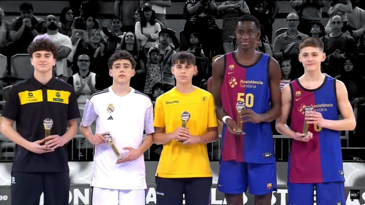 BasketTW's tweet photo. Jorge Jimenez (MVP Campus BTW) vuelve a destacar. En esta ocasión, es nombrado miembro del Mejor Quinteto de la #MiniCopaEndesa (Gran Canaria 2025).
Merecido premio al compromiso y el esfuerzo durante todo el torneo.
🔥 ¡Enhorabuena Jorge!
#CampusBTW https://t.co/zUizMq1qoP