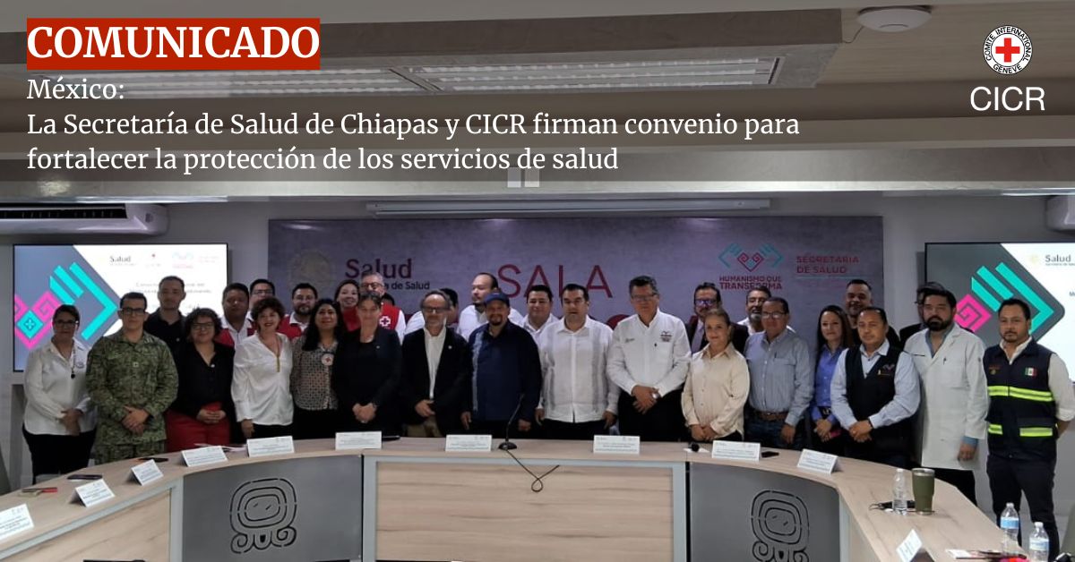 ▶️ La <a href="/SSaludChiapas/">Salud Chiapas Oficial</a> y el CICR firman un convenio para fortalecer la protección del personal y los servicios de salud. Garantizar espacios seguros para brindar atención médica es clave. 🤝🏥

 Más info aquí ⬇️ 🔗 ms.spr.ly/6017Uazl5