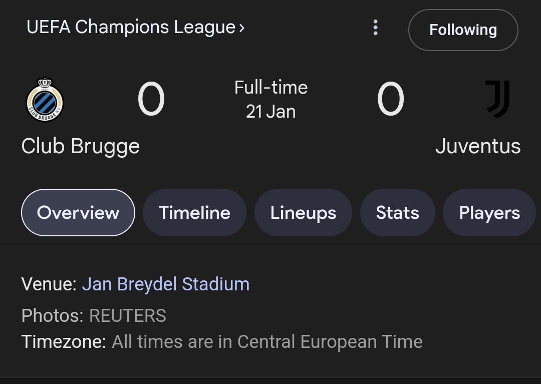 ilmunita's tweet photo. Magari questo è un risultato da rivalutare. #ucl #AtalantaBrugge #Juventus https://t.co/GjhKoFH1UV