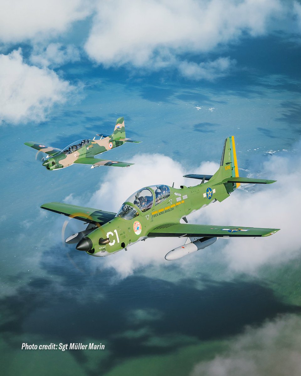 embraer's tweet photo. Nesta #EmbraerSelection, confira algumas fotos incríveis das aeronaves da @fab_oficial, @fap_pt e @Fuerzaaerea_py, além do radar M200 do @exercitooficial que apoiou a vigilância e monitoramento aéreo durante o exercício #CRUZEX, que aconteceu no Brasil, ano passado. https://t.co/dr8qp8Hhf1