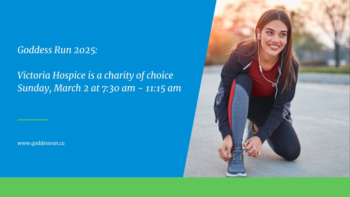 Join us at the 14th annual Goddess Run on March 2 at Beaver Lake Park! Support Victoria Hospice: goddessrun.ca.