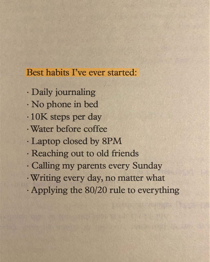 Which habit has had the biggest impact on your life?