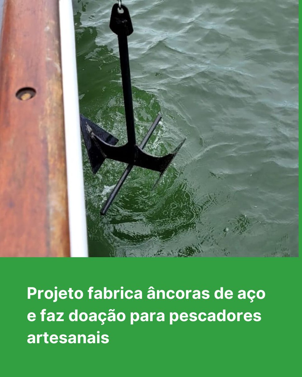 Projeto já fabricou mais de 30 âncoras de aço para pescadores artesanais. Todas as peças foram produzidas por estudantes do técnico em Mecânica. Projeto do Câmpus Itajaí desenvolve âncoras e as doa para pescadores artesanais - Notícias - Portal do IFSC