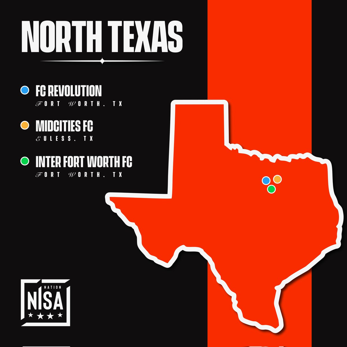 NISA Nation (@thenisanation) on Twitter photo The North Texas Region is home to <a href="/MetroplexLeague/">Metroplex Premier League</a> champions.
Inter Fort Worth FC Joins NISA Nation!
The Ft. Worth, TX-based club enters for the Spring Season 🆕️ The North Texas Region is home to <a href="/MetroplexLeague/">Metroplex Premier League</a> champions.
Inter Fort Worth FC Joins NISA Nation!
The Ft. Worth, TX-based club enters for the Spring Season 🆕️