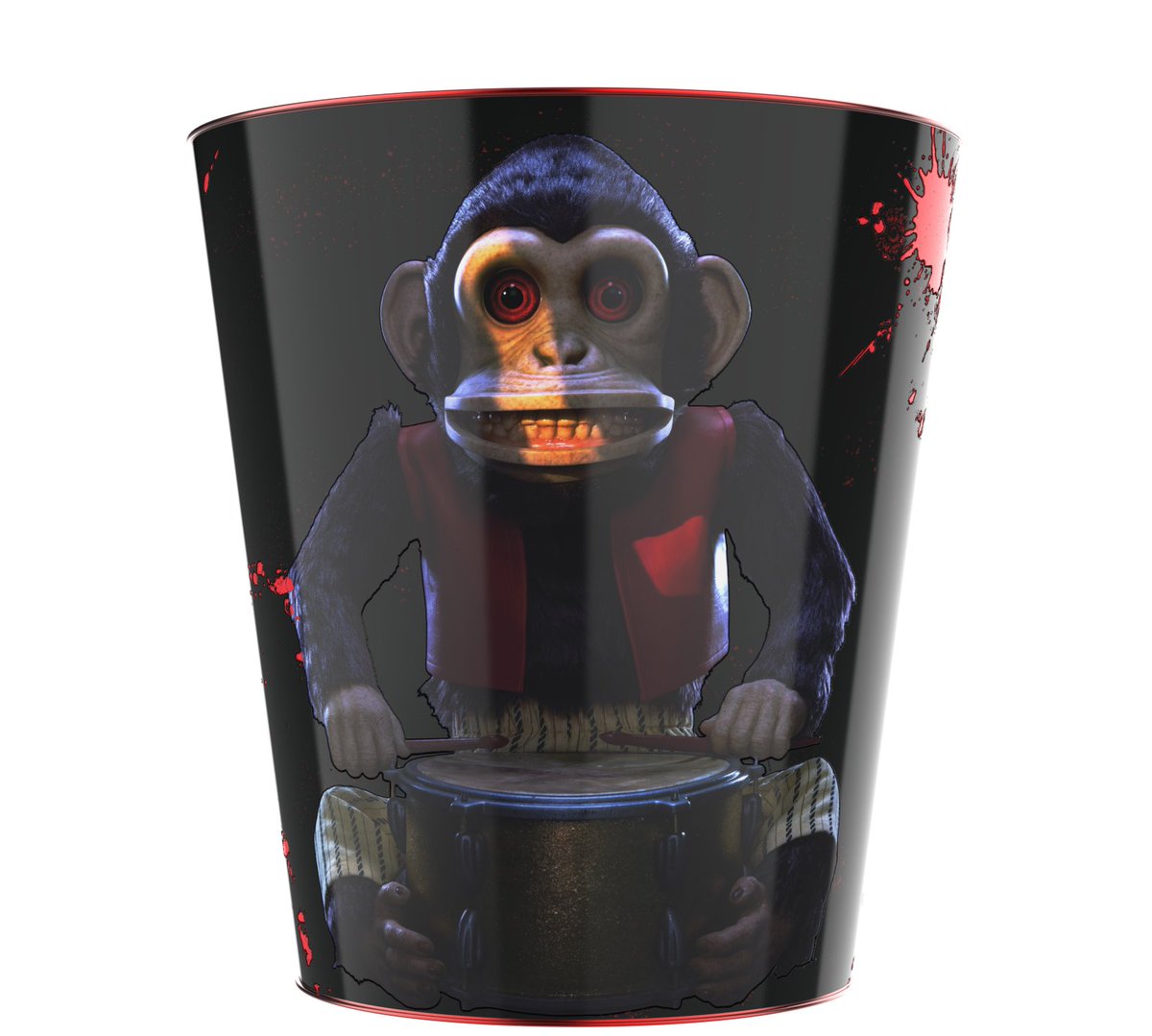 TheMonkey popcorn tins will be available at concessions starting tonight.  Special Early Access #TheMonkey 35mm Film showing tonight at 7pm. Click to  reserve your seats - https://t.co/KlhLxYipHe, image size:1200x1079