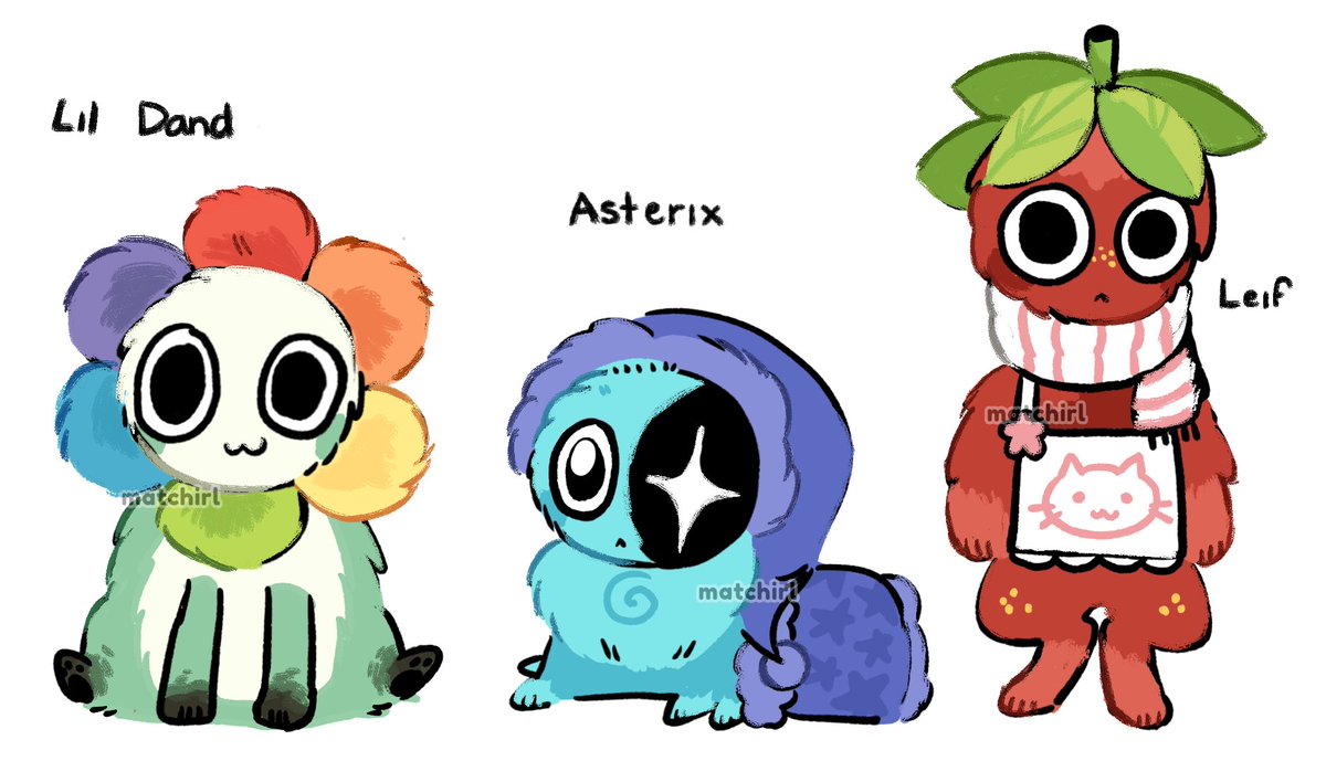 AZALEAPISTIL's tweet photo. fuzzy toon au where every toon has a smaller version of themselves but... fuzzy

#dandysworld #dandysworldau https://t.co/s6r6v2ksHZ