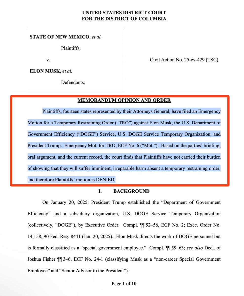 MAGAVoice's tweet photo. BREAKING 🚨 Donald Trump and Elon Musk win their biggest Court victory yet. Obama Judge just BLOCKED Democrats from stopping D.O.G.E.

TIME TO GO FULL THROTTLE 🔥 

EXPOSE IT ALL https://t.co/1ba1S7kLRI