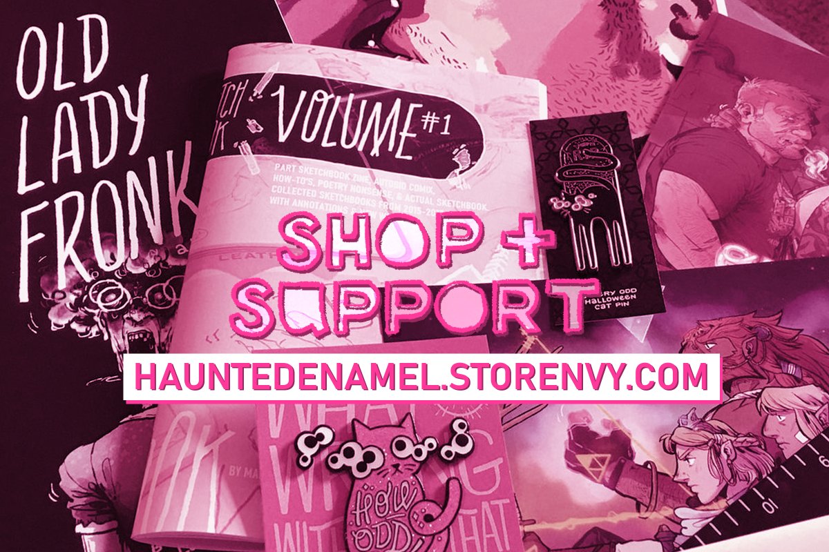 store link is in the image below. i'm still not really on here, i'm elsewhere (insta and bluesky) but not active much. regardless, thank you for any support you can send my way, and i hope y'all are staying safe. 

-cam