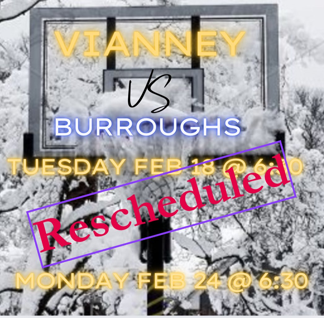 Vianney Basketball (@vianneyhoops) on Twitter photo Tonight’s game vs <a href="/JBSBoysHoops/">John Burroughs Boys Basketball</a> has been rescheduled for next Monday <a href="/vianneygriffins/">Vianney Griffins</a> <a href="/STLhssports/">STLhighschoolsports</a> <a href="/GSV_STL/">Gateway Sports Venue</a> Tonight’s game vs <a href="/JBSBoysHoops/">John Burroughs Boys Basketball</a> has been rescheduled for next Monday <a href="/vianneygriffins/">Vianney Griffins</a> <a href="/STLhssports/">STLhighschoolsports</a> <a href="/GSV_STL/">Gateway Sports Venue</a>