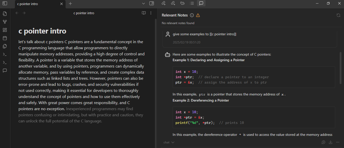 nlahkimdev's tweet photo. let power up our second brain by adding ai tools to #Obsidian like #companion to add autocompletion and #copilot to add a chat feature with ai https://t.co/CBbjnEjdZS