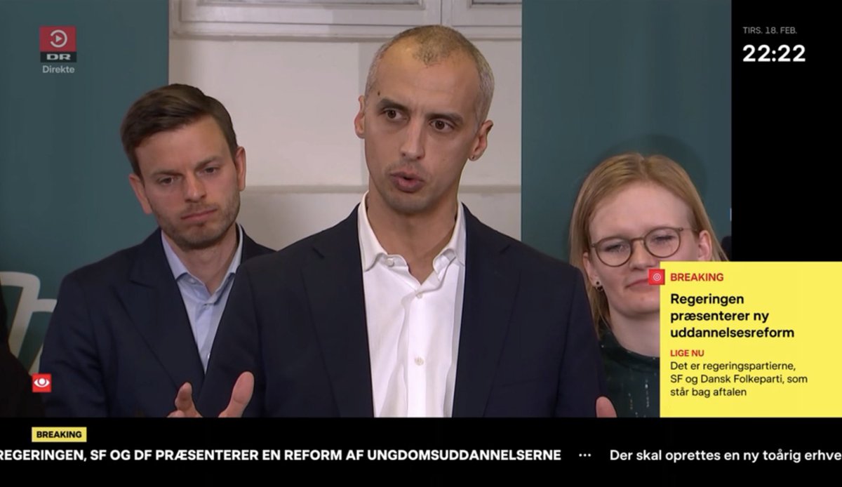 Gymnasiereformen er en gamechanger for unge 👏. For den tager et samfundsopgør med et uddannelsessystem, som lige nu uden effekt forsøger at tvinge tusindvis af unge til at tage et uddannelsesvalg meget tidligt i livet. Tak for at lytte, #dkpol