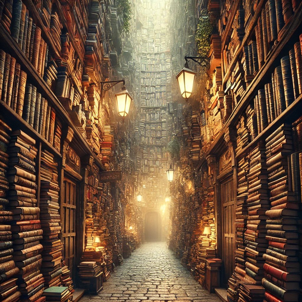 MohammadRazi93's tweet image. &quot;Ek jaaduyee kitaabon ki gali—jahaan har kitaab ek naye jahaan ka darwaza kholti hai! ✨📚&quot;

.
.
.
.
.
#BookAlley #MagicalBooks #MysticalLibrary #BookLover #FantasyWorld #ReadingNook #HiddenKnowledge #BooksAreMagic #LiteraryEscape #VintageVibes