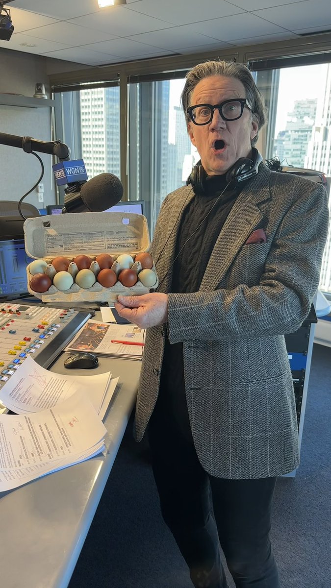 Lisa Dent Radio (@lisadentspeaks) on Twitter photo I realized <a href="/BobSirott/">Bob Sirott</a> was right this morning when he called me the farm girl because I walked into <a href="/WGNRadio/">WGN Radio 720</a> with 6 dozen farm fresh eggs. Iām not sure if the shock on King Johnās face is because they donāt look like what you get at the Jewels⦠I realized <a href="/BobSirott/">Bob Sirott</a> was right this morning when he called me the farm girl because I walked into <a href="/WGNRadio/">WGN Radio 720</a> with 6 dozen farm fresh eggs. Iām not sure if the shock on King Johnās face is because they donāt look like what you get at the Jewelsā¦