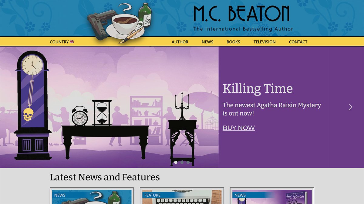 And while we're here, we've updated M.C. Beaton's website. Come and check it out! mcbeaton.com