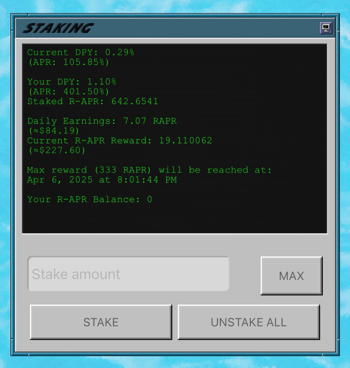 Being a patient retard pays off. Once BoxOffice launch is announced on Friday it’s only up from here 🚀 

Eee eee 🐬 
<a href="/RetardedAPR/">RAPR</a> 
<a href="/retardglobal/">Retard Global</a>
