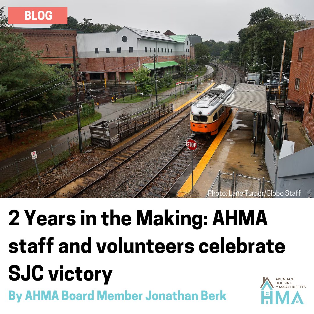 Abundant Housing Massachusetts (@abundanthomesma) on Twitter photo "While there continues to be a need for further policy reform, MBTA Communities is our first and most substantial attempt to reform 50-plus years of failed housing policy that leaves us in the dangerous position we find ourselves in today." <a href="/berkie1/">Jonathan Berk</a>
🔗:abundanthousingma.org/celebratesjcvi… "While there continues to be a need for further policy reform, MBTA Communities is our first and most substantial attempt to reform 50-plus years of failed housing policy that leaves us in the dangerous position we find ourselves in today." <a href="/berkie1/">Jonathan Berk</a>
🔗:abundanthousingma.org/celebratesjcvi…