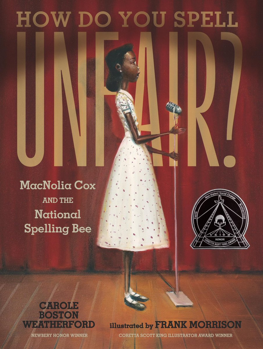 Basheer Kareem (@bkareem_mlis) on Twitter photo Picture This!: Black History Picture Books
2/18/25
In the 8th grade MacNolia Cox,
As a speller this girl was the tops,
She went to DC,
For the Scripps Spelling Bee,
But lost 'cause the judges were ops.
#BlackHistoryMonth #BHM
#PictureBooks #KidLit
<a href="/poetweatherford/">Carole Boston Weatherford</a>
<a href="/Candlewick/">Candlewick Press</a> Picture This!: Black History Picture Books
2/18/25
In the 8th grade MacNolia Cox,
As a speller this girl was the tops,
She went to DC,
For the Scripps Spelling Bee,
But lost 'cause the judges were ops.
#BlackHistoryMonth #BHM
#PictureBooks #KidLit
<a href="/poetweatherford/">Carole Boston Weatherford</a>
<a href="/Candlewick/">Candlewick Press</a>