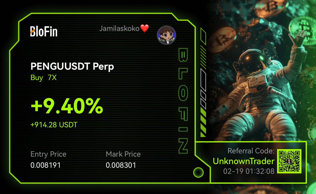 Learnernoearner's tweet image. Goodnight❤️

Will keep my $PENGU trade running overnight🥰