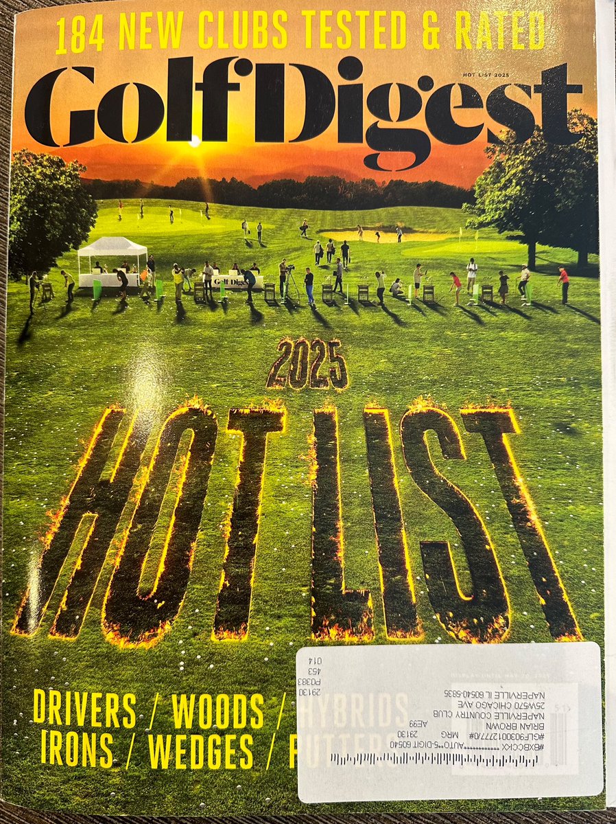 JasonGussGolf's tweet image. 184 New clubs tested and rated. The most extensive and exhaustive equipment review in the world. Well done @golfdigest and thanks for letting me be a part of this. #GolfDigest #HotList
