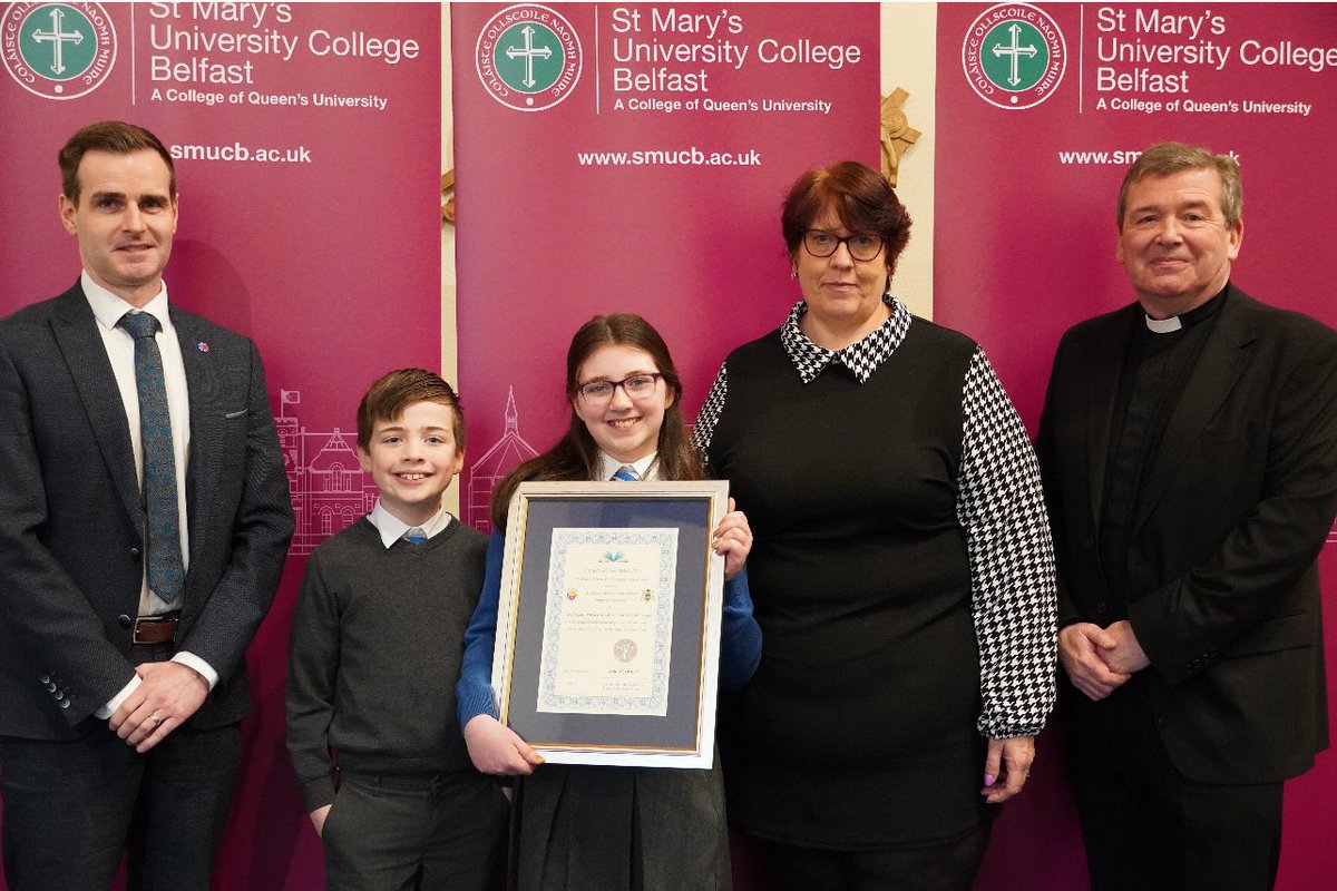 St Comgall’s PS, Bangor 🌟 (@stcomgallsps) on Twitter photo 🌟St Comgall’s is very proud to have been awarded, ‘The Spirit of Catholic Education Award’ this year. 🌟Special thanks to all at Down and Connor Catholic Schools’ Support Service for presenting us with this accolade & to <a href="/StMarys_Belfast/">St Mary’s University College Belfast</a> for hosting the ceremony. 🌟St Comgall’s is very proud to have been awarded, ‘The Spirit of Catholic Education Award’ this year. 🌟Special thanks to all at Down and Connor Catholic Schools’ Support Service for presenting us with this accolade & to <a href="/StMarys_Belfast/">St Mary’s University College Belfast</a> for hosting the ceremony.