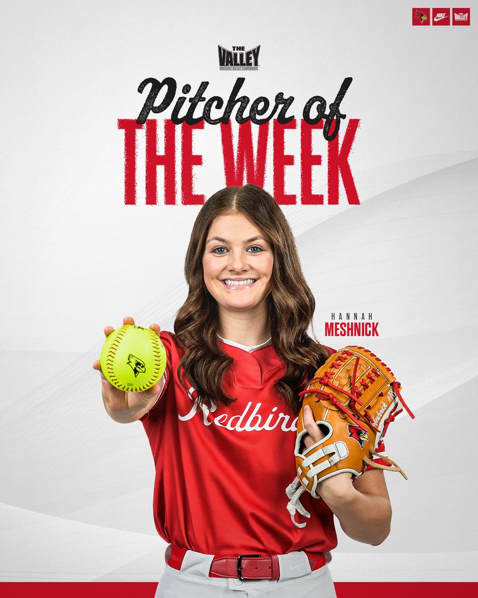 Illinois State Softball (@redbirdssb) on Twitter photo This week’s <a href="/MVCsports/">Missouri Valley Conference</a> Pitcher of the Week is our very own Hannah Meshnick 🙌 This week’s <a href="/MVCsports/">Missouri Valley Conference</a> Pitcher of the Week is our very own Hannah Meshnick 🙌