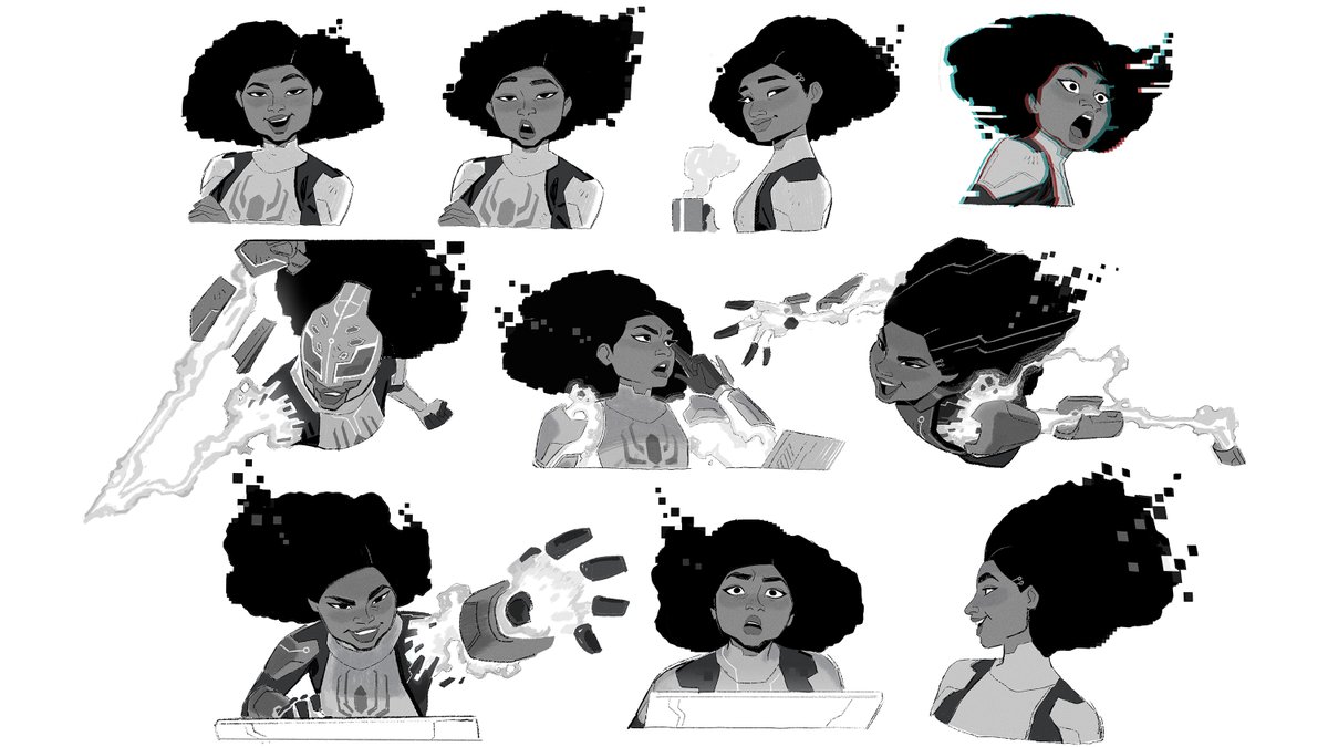 Across the Character-Verse 🕸️Expression sheets by Ami Thompson