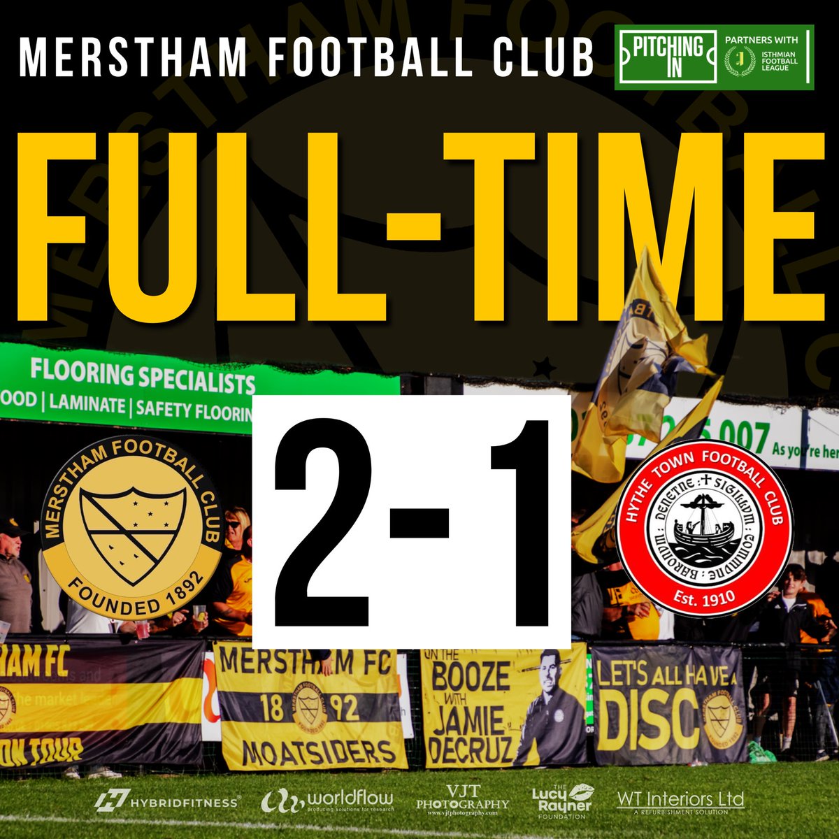 MersthamFC1892's tweet photo. 3 points under the lights.

#UTM 🧡🖤 https://t.co/qqJw9mS2aV