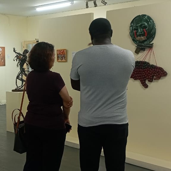 blaqmango's tweet photo. Final Week to view
REPARATIONS NOW ✊🏾 
📌 CreativSpace, Downtown Kingston 
🎫 FREE Admission 
⏰ 11am to 3pm daily https://t.co/8uahJBaM03