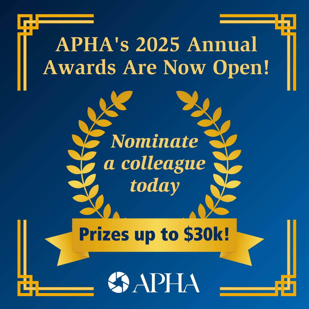 Do you know a public health all-star? Vote for them in APHA’s annual awards to give them the recognition they deserve. Visit our awards page to learn more and nominate them. Deadline is May 16. #publichealth apha.org/about-apha/aph…