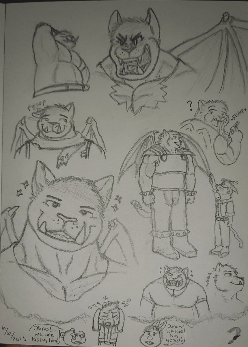 RodneyShibulf's tweet photo. "Big Crush"
Whenever Wessel closed his eyes, a certain ginormous Gargoyle would appeared in his mind~
#2025 #furry #athro #drawing #gargoyle #cat #Valentine https://t.co/xGHRZEMx7F