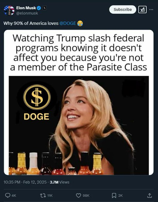 ruseDonaldTrump's tweet photo. WHO Is the #ParasiteClass?
Seniors on SS &amp; Medicare.
Veterans at VA.
Farmers selling crops to USAID to feed the hungry.
Americans who have or may get cancer.
...who live in a flood, fire, tornado or hurricane zone.
...workers who's jobs depend on gov't contracts (except TESLA!) https://t.co/ekxZizeqkz